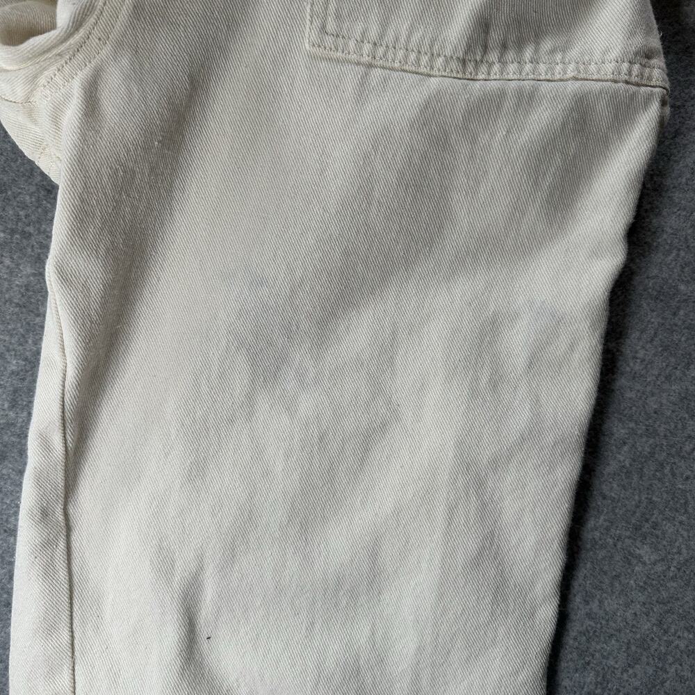 Skies Are Blue White Denim Long Sleeve Jumpsuit Size S - Picture 11 of 13